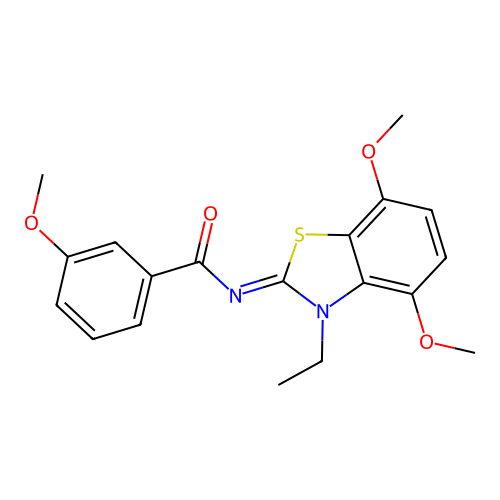 (Z)-N-(3-ethyl-4,7-dimethoxybenzo[d]thiazol-2(3H)-ylidene)-3-methoxybenzamide structure