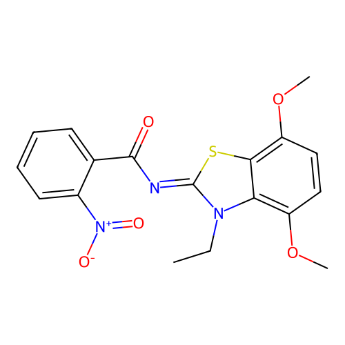 (Z)-N-(3-ethyl-4,7-dimethoxybenzo[d]thiazol-2(3H)-ylidene)-2-nitrobenzamide structure