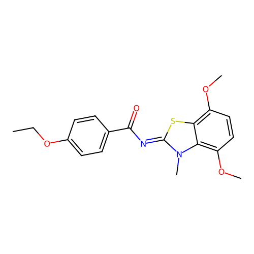(Z)-N-(4,7-dimethoxy-3-methylbenzo[d]thiazol-2(3H)-ylidene)-4-ethoxybenzamide structure