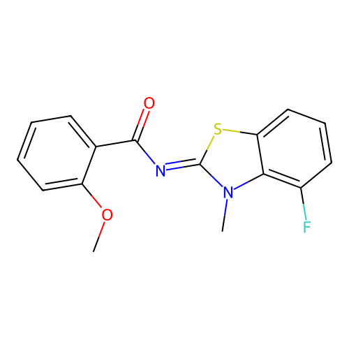 (Z)-N-(4-fluoro-3-methylbenzo[d]thiazol-2(3H)-ylidene)-2-methoxybenzamide structure
