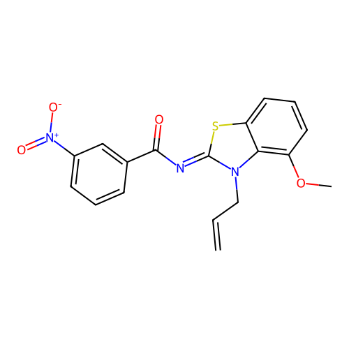 (Z)-N-(3-allyl-4-methoxybenzo[d]thiazol-2(3H)-ylidene)-3-nitrobenzamide structure