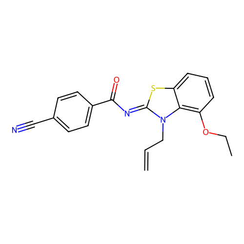 (Z)-N-(3-allyl-4-ethoxybenzo[d]thiazol-2(3H)-ylidene)-4-cyanobenzamide structure
