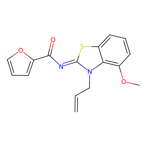 (Z)-N-(3-allyl-4-methoxybenzo[d]thiazol-2(3H)-ylidene)furan-2-carboxamide structure