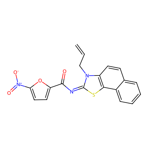 (Z)-N-(3-allylnaphtho[2,1-d]thiazol-2(3H)-ylidene)-5-nitrofuran-2-carboxamide structure