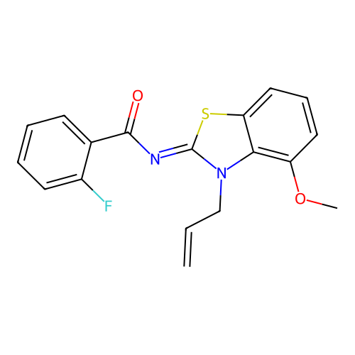 (Z)-N-(3-allyl-4-methoxybenzo[d]thiazol-2(3H)-ylidene)-2-fluorobenzamide structure