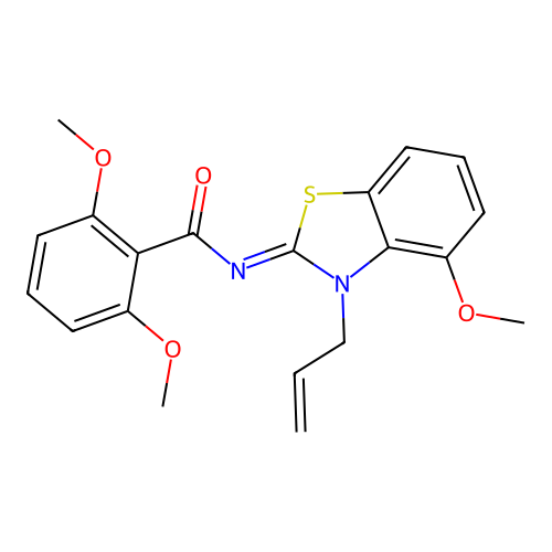 (Z)-N-(3-allyl-4-methoxybenzo[d]thiazol-2(3H)-ylidene)-2,6-dimethoxybenzamide structure