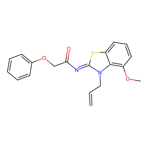 (Z)-N-(3-allyl-4-methoxybenzo[d]thiazol-2(3H)-ylidene)-2-phenoxyacetamide structure