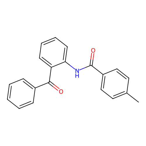 N-(2-benzoylphenyl)-4-methylbenzamide structure