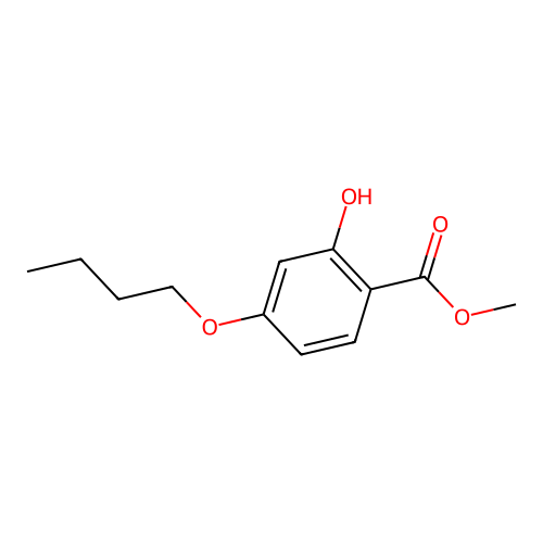 Methyl 4-butoxy-2-hydroxybenzoate structure