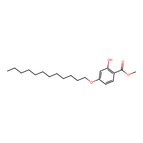 methyl 4-dodecoxy-2-hydroxybenzoate structure