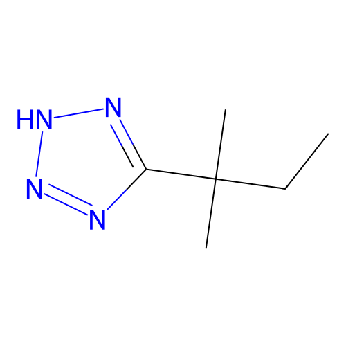 5H-Tetrazole, 5-(1,1-dimethylpropyl)- structure