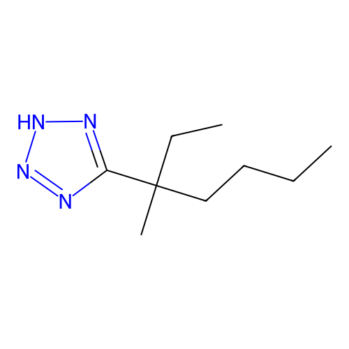 5-(3-Methylheptan-3-yl)-2H-tetrazole structure
