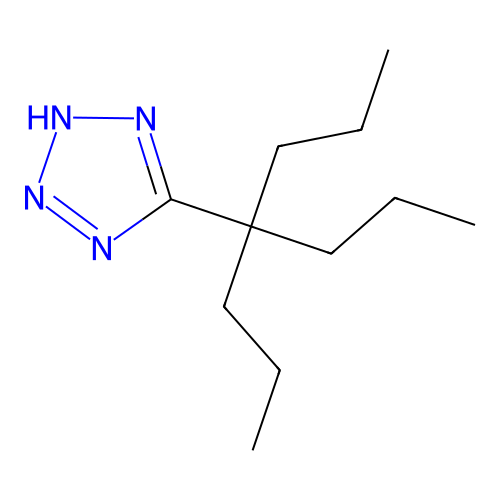 5-(4-Propylheptan-4-yl)-2H-tetrazole structure