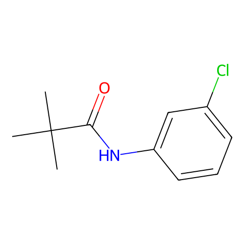 N-(3-chlorophenyl)pivalamide structure