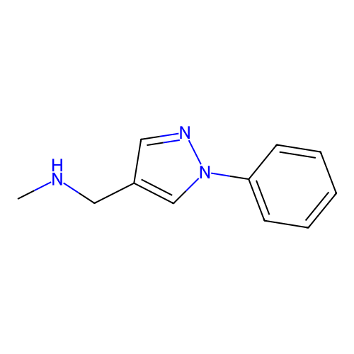 methyl((1-phenyl-1H-pyrazol-4-yl)methyl)amine structure
