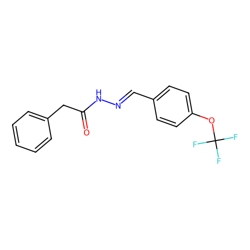 2-phenyl-N-[[4-(trifluoromethoxy)phenyl]methylideneamino]acetamide structure