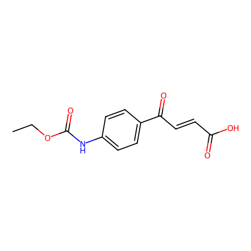 2-Butenoic acid, 4-(4-((ethoxycarbonyl)amino)phenyl)-4-oxo-, (E)- structure