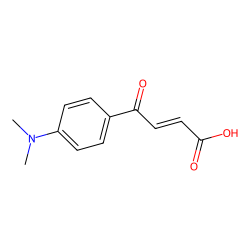 2-Butenoic acid, 4-(4-(dimethylamino)phenyl)-4-oxo-, (E)- structure