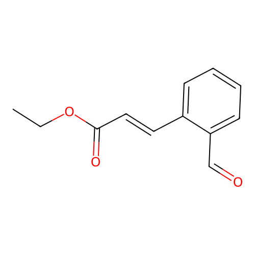 Ethyl 2-formylcinnamate structure