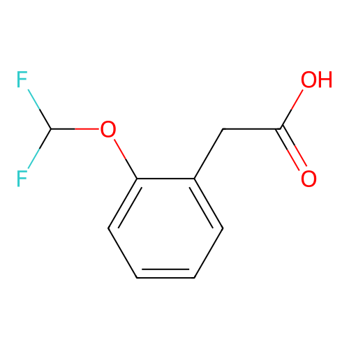 2-(2-(Difluoromethoxy)phenyl)acetic acid structure