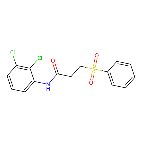 3-(benzenesulfonyl)-N-(2,3-dichlorophenyl)propanamide structure