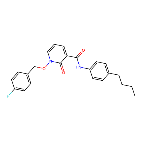 N-(4-butylphenyl)-1-[(4-fluorophenyl)methoxy]-2-oxopyridine-3-carboxamide structure