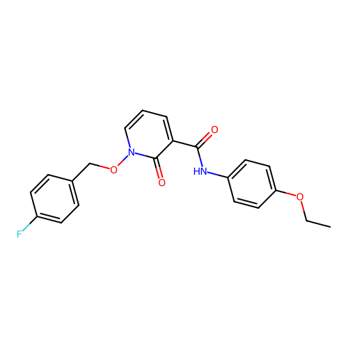 N-(4-ethoxyphenyl)-1-[(4-fluorophenyl)methoxy]-2-oxopyridine-3-carboxamide structure