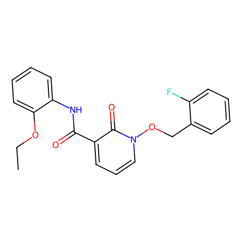 N-(2-ethoxyphenyl)-1-[(2-fluorophenyl)methoxy]-2-oxopyridine-3-carboxamide structure