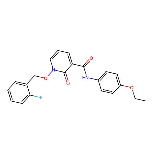 N-(4-ethoxyphenyl)-1-[(2-fluorophenyl)methoxy]-2-oxopyridine-3-carboxamide structure