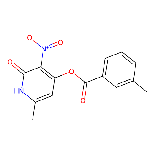 6-Methyl-3-nitro-2-oxo-1,2-dihydropyridin-4-yl 3-methylbenzoate structure