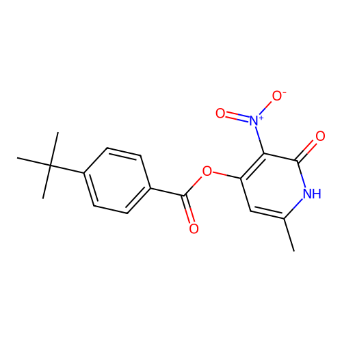 (6-methyl-3-nitro-2-oxo-1H-pyridin-4-yl) 4-tert-butylbenzoate structure