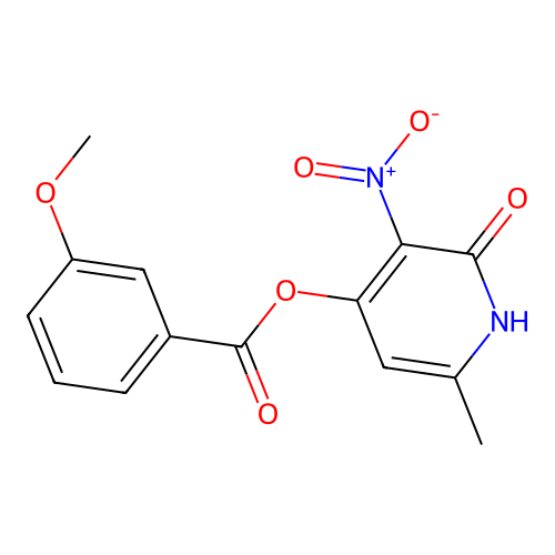 6-Methyl-3-nitro-2-oxo-1,2-dihydropyridin-4-yl 3-methoxybenzoate structure