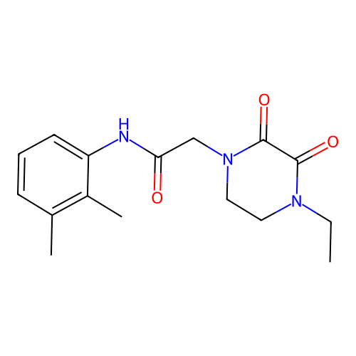 N-(2,3-dimethylphenyl)-2-(4-ethyl-2,3-dioxopiperazin-1-yl)acetamide structure