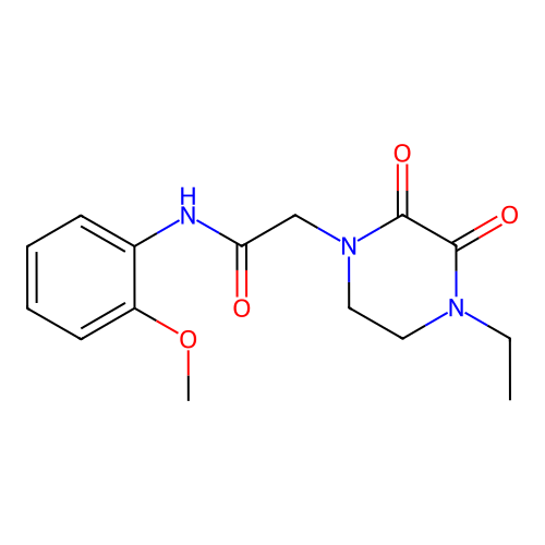 2-(4-ethyl-2,3-dioxopiperazin-1-yl)-N-(2-methoxyphenyl)acetamide structure