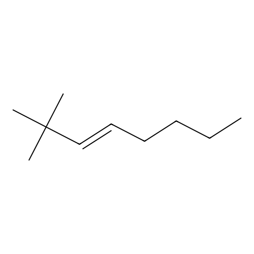 3-Octene, 2,2-dimethyl-, (E)- structure