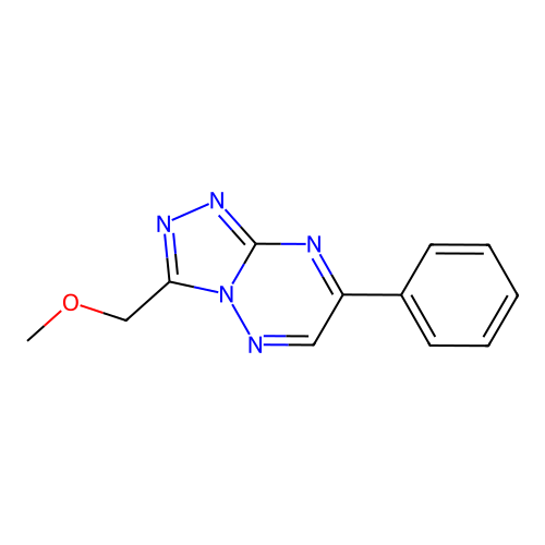 1,2,4-Triazolo(4,3-b)(1,2,4)triazine, 3-(methoxyphenyl)-7-phenyl- structure