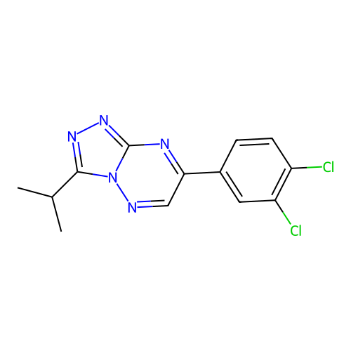 1,2,4-Triazolo(4,3-b)(1,2,4)triazine, 7-(3,4-dichlorophenyl)-3-(1-methylethyl)- structure
