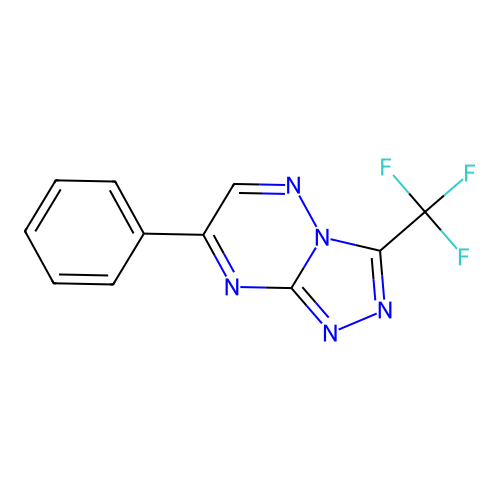 1,2,4-Triazolo(4,3-b)(1,2,4)triazine, 7-phenyl-3-(trifluoromethyl)- structure