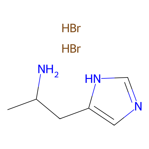 Imidazole, 4-(2-aminopropyl)-, dihydrobromide structure