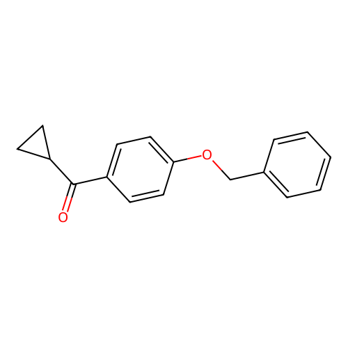 (4-Benzyloxyphenyl)-cyclopropyl-methanone structure