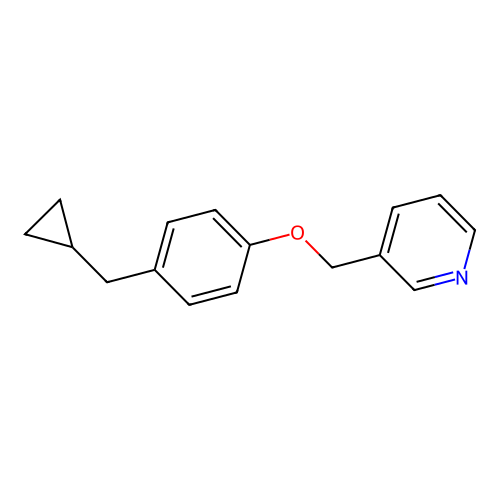 3-[[4-(Cyclopropylmethyl)phenoxy]methyl]pyridine structure
