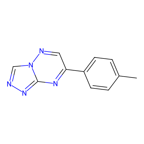 1,2,4-Triazolo(4,3-b)(1,2,4)triazine, 7-(4-methylphenyl)- structure