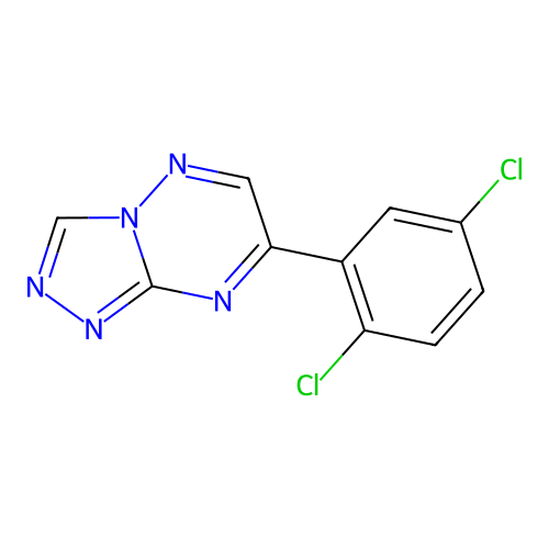 1,2,4-Triazolo(4,3-b)(1,2,4)triazine, 7-(3,4-dichlorophenyl)- structure