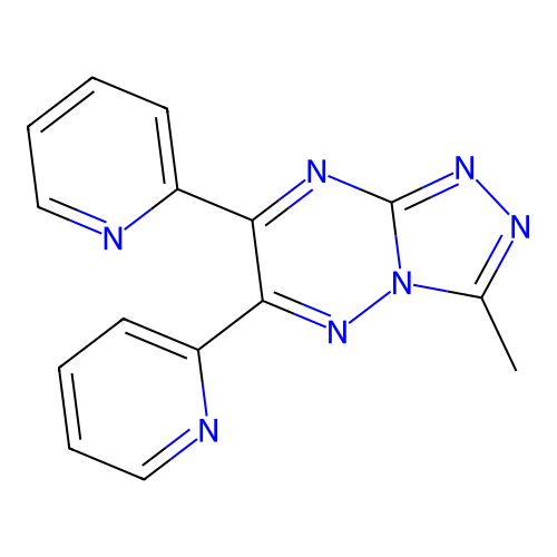 1,2,4-Triazolo(4,3-b)(1,2,4)triazine, 6,7-di-2-pyridinyl-3-methyl- structure