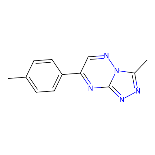 1,2,4-Triazolo(4,3-b)(1,2,4)triazine, 3-methyl-7-(4-methylphenyl)- structure