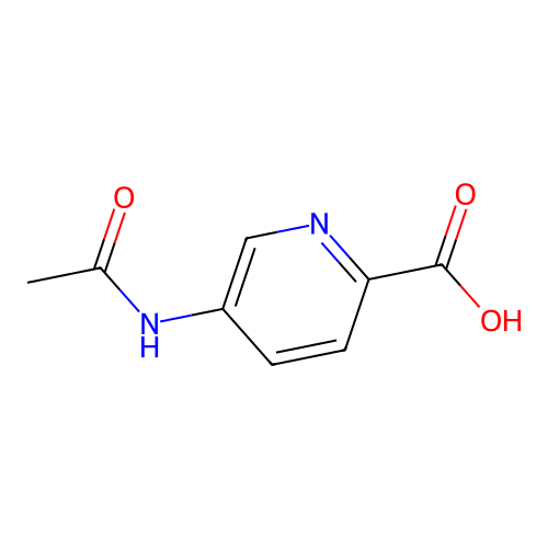5-Acetamidopyridine-2-carboxylic acid structure