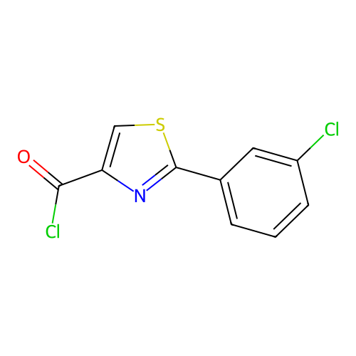 2-(3-Chlorophenyl)-1,3-thiazole-4-carbonyl chloride structure