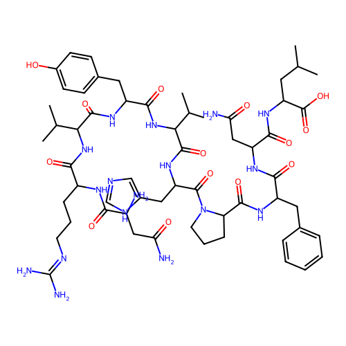 Asn-Arg-Val-Tyr-Val-His-Pro-Phe-Asn-Leu structure