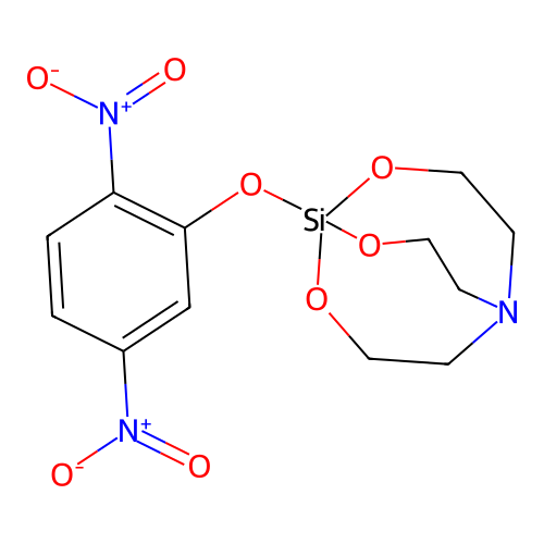 2,8,9-Trioxa-5-aza-1-silabicyclo(3.3.3)undecane, 1-(2,5-dinitrophenoxy)- structure
