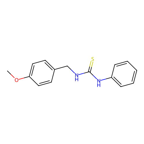 N-(4-methoxybenzyl)-N'-phenylthiourea structure